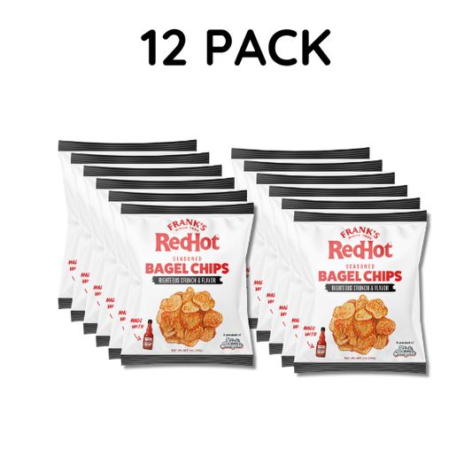 Frank's RedHot® Seasoned Bagel Chips, 12 pack, 5oz Bags