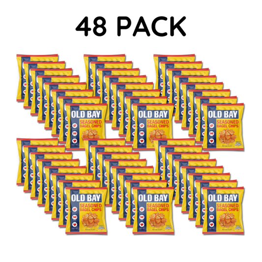OLD BAY® Seasoned Bagel Chips, 48 pack, 1oz Bags (Single Serve)