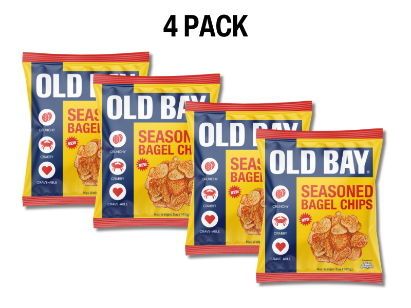 OLD BAY® Seasoned Bagel Chips, 4 pack, 5oz Bags