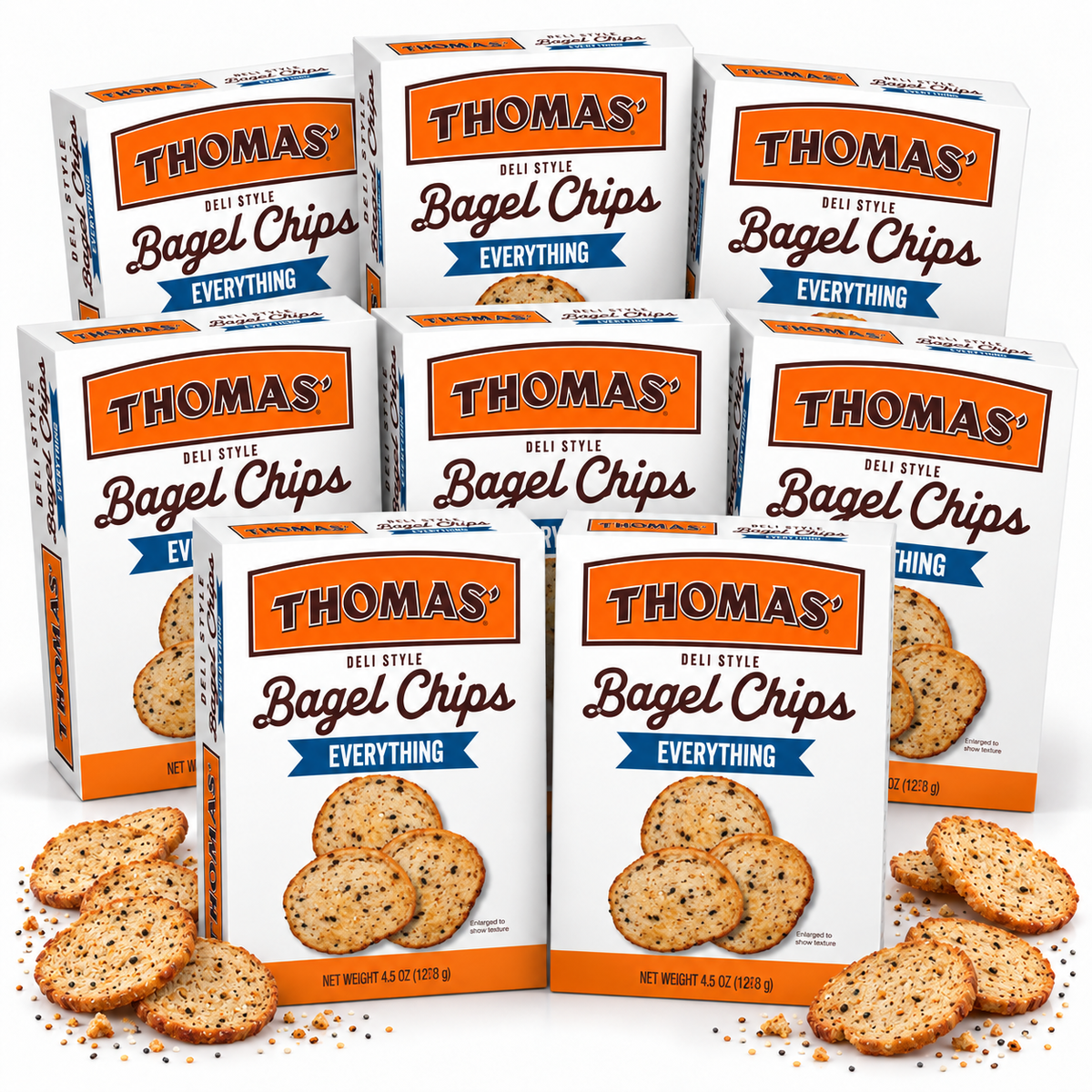 Thomas'® Bagel Chips - Everything, 8 Pack