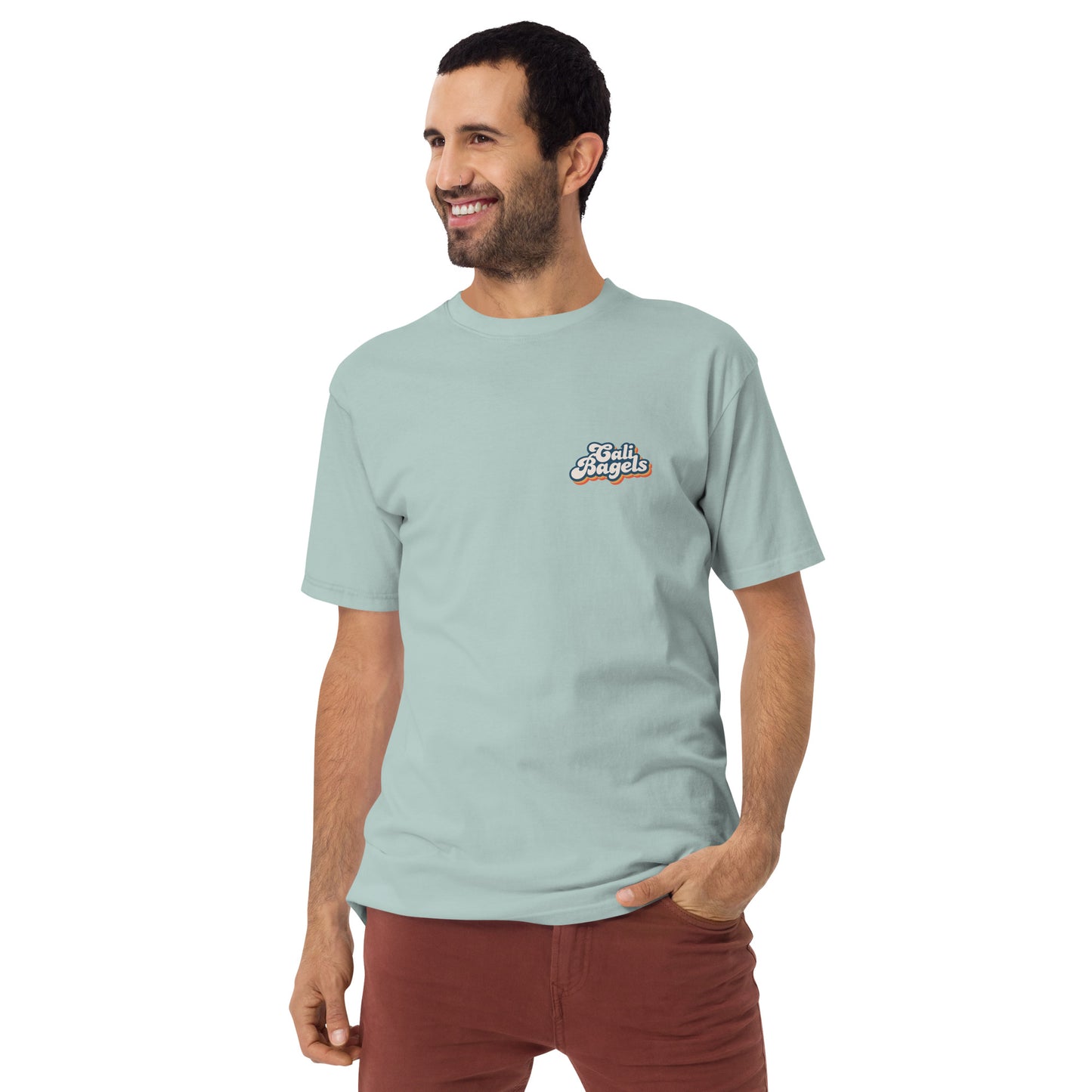 CaliBagels Men’s Premium Heavyweight Cotton Short Sleeve Shirt